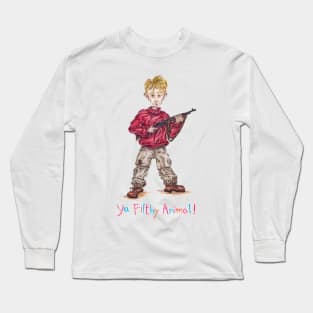 "Ya Filthy Animal!" from Home Alone Long Sleeve T-Shirt